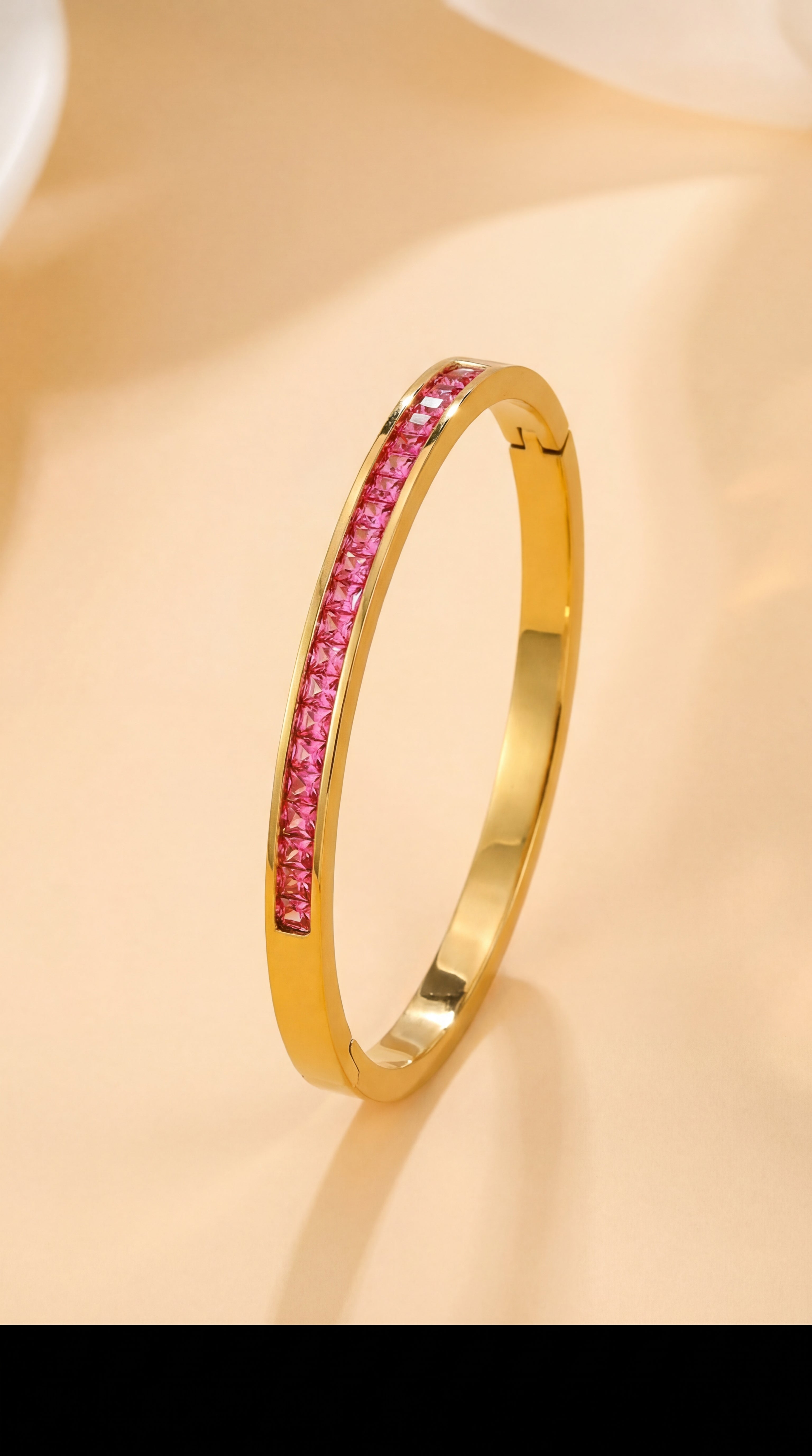 Maison Pink Pavé Bangle