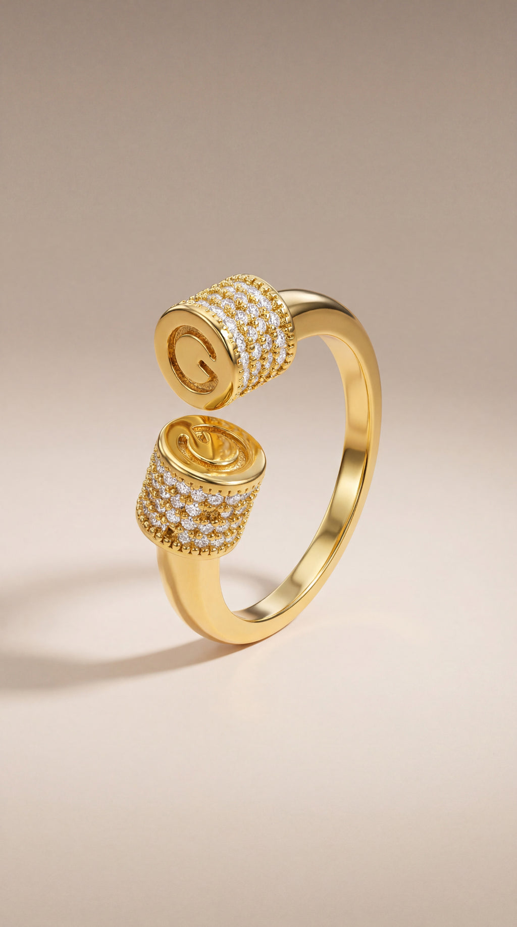 Golden Twist Ring