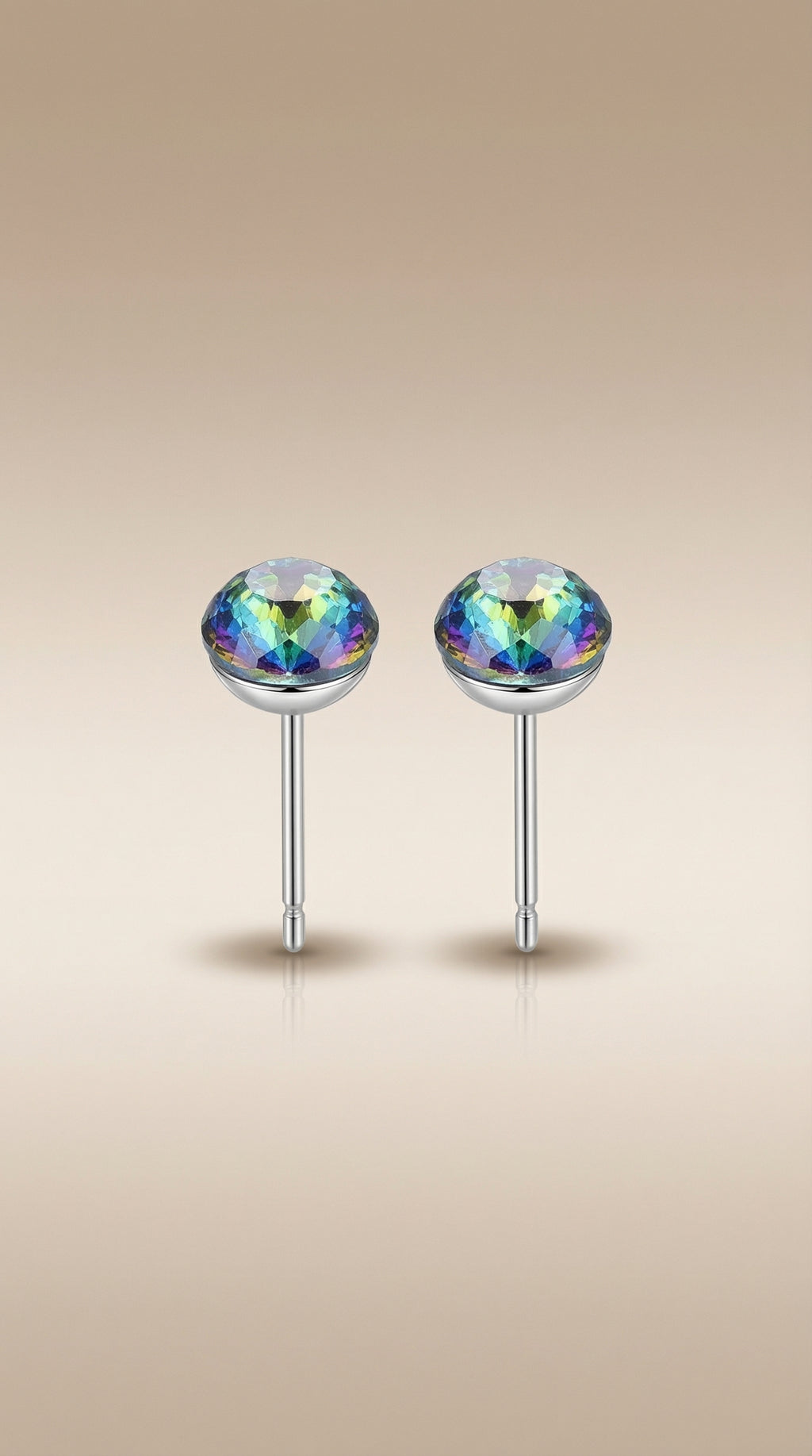 Rainbow Crystal Stud