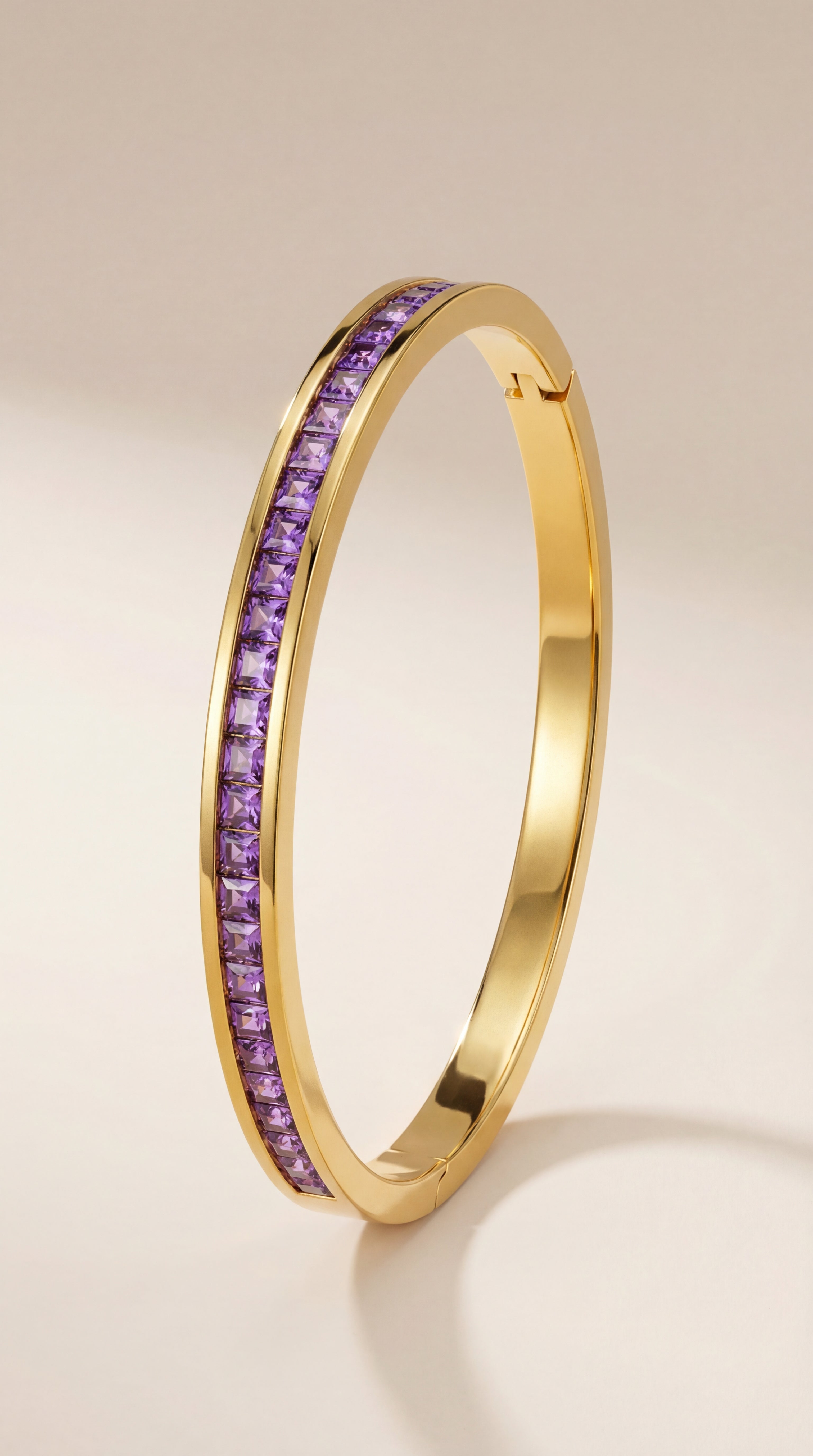 Maison Purple Pavé Bangle