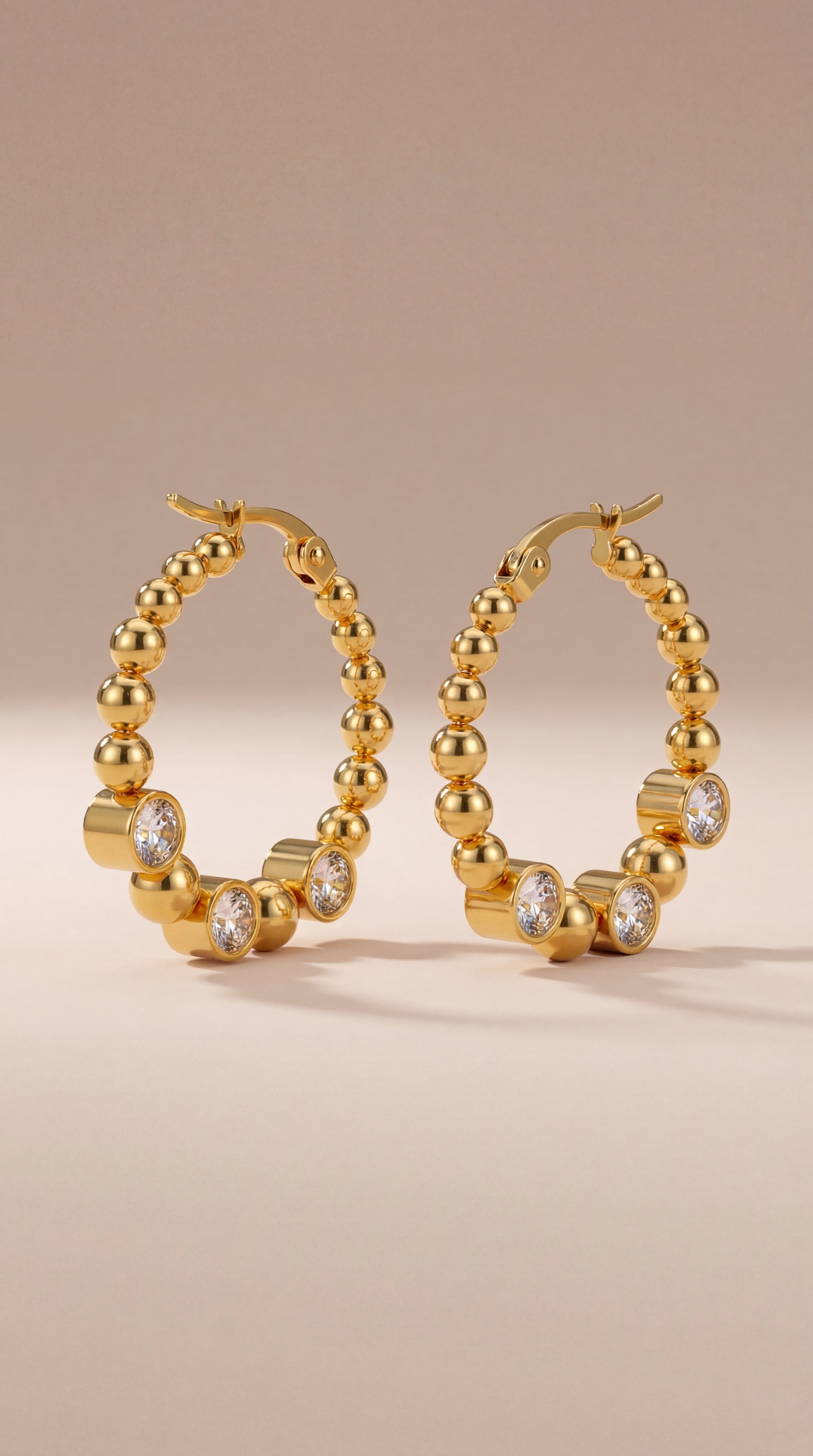 Polka Radiance CZ Hoops