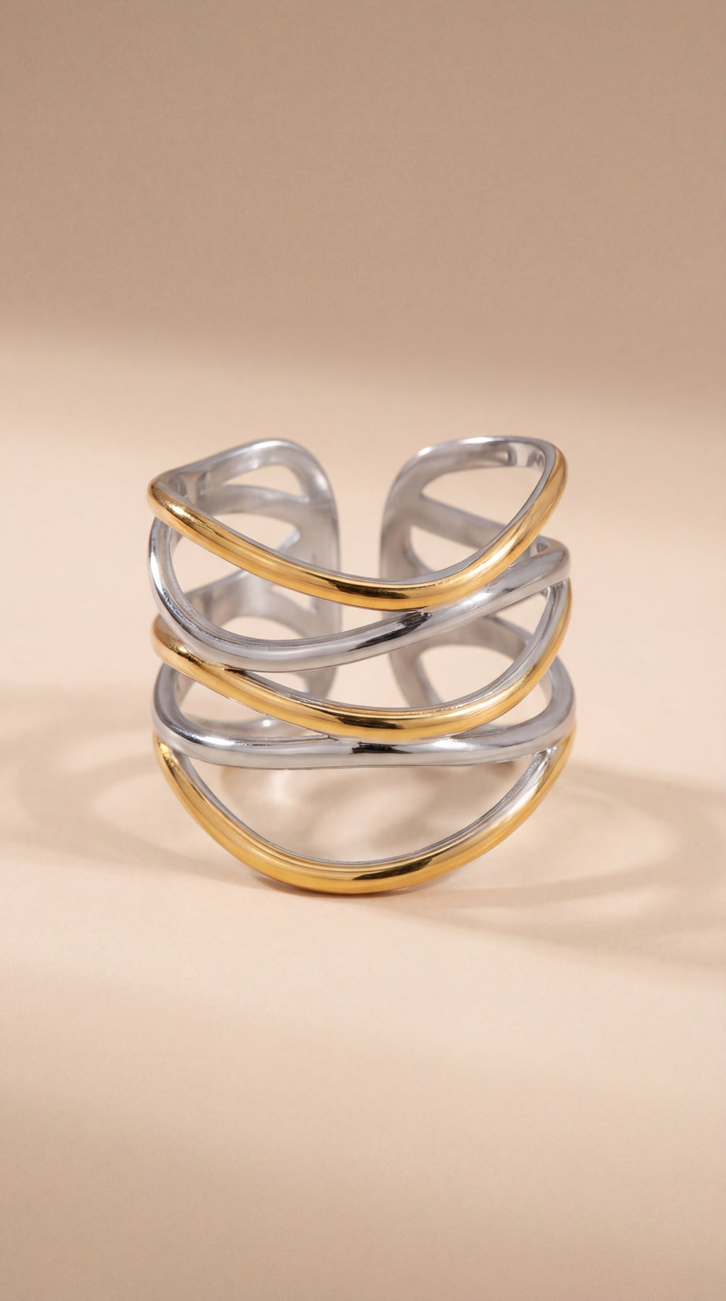 Dual Tone Stack Ring