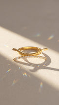 Golden Wave Ring