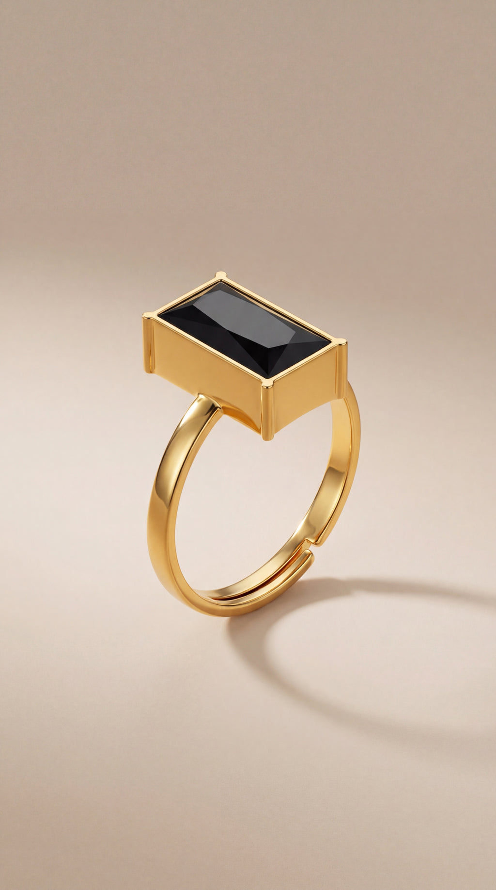 Oblong Raven Ring