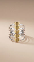 Stacked Hearts Ring