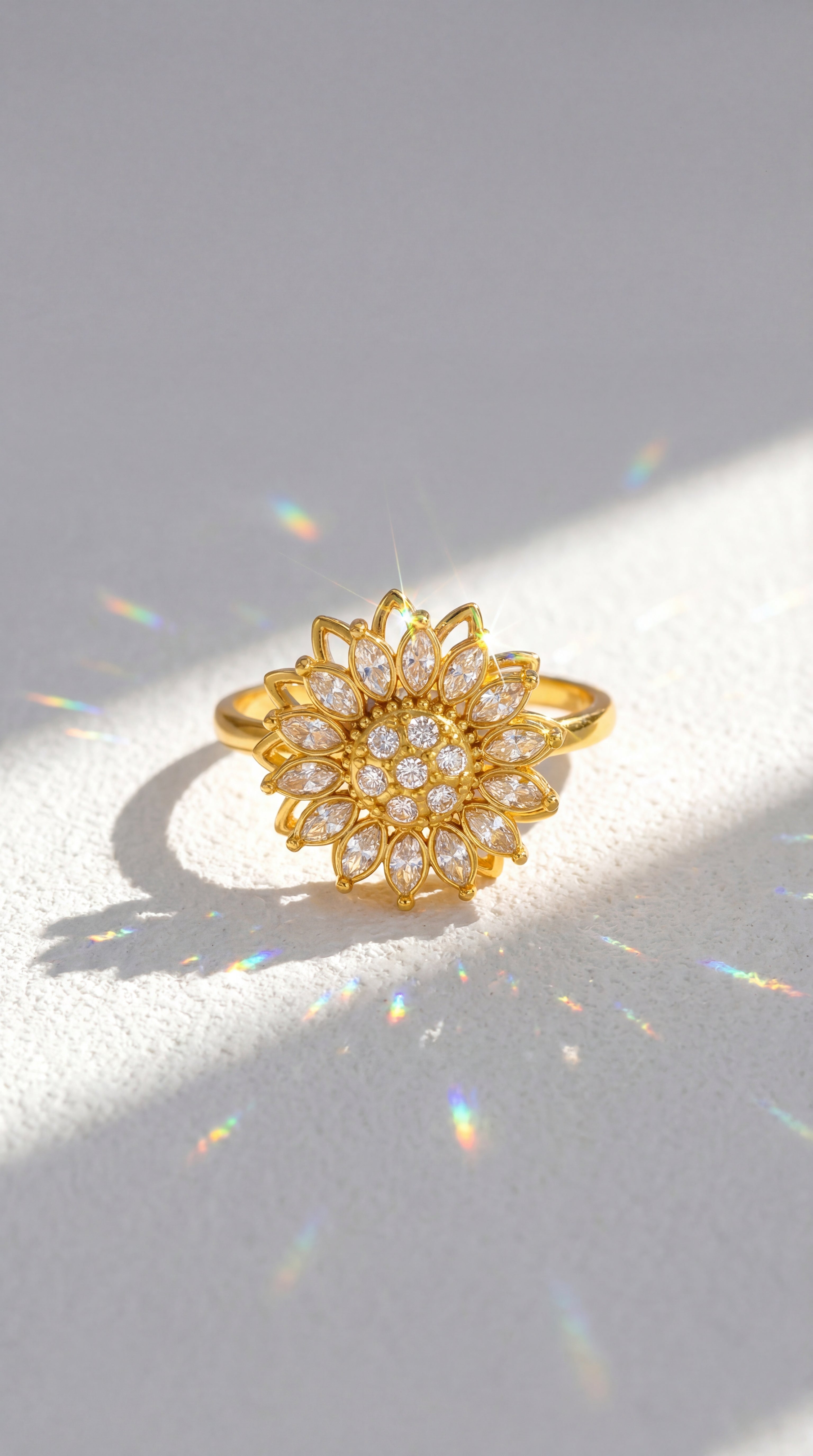 Floral Rotating Ring