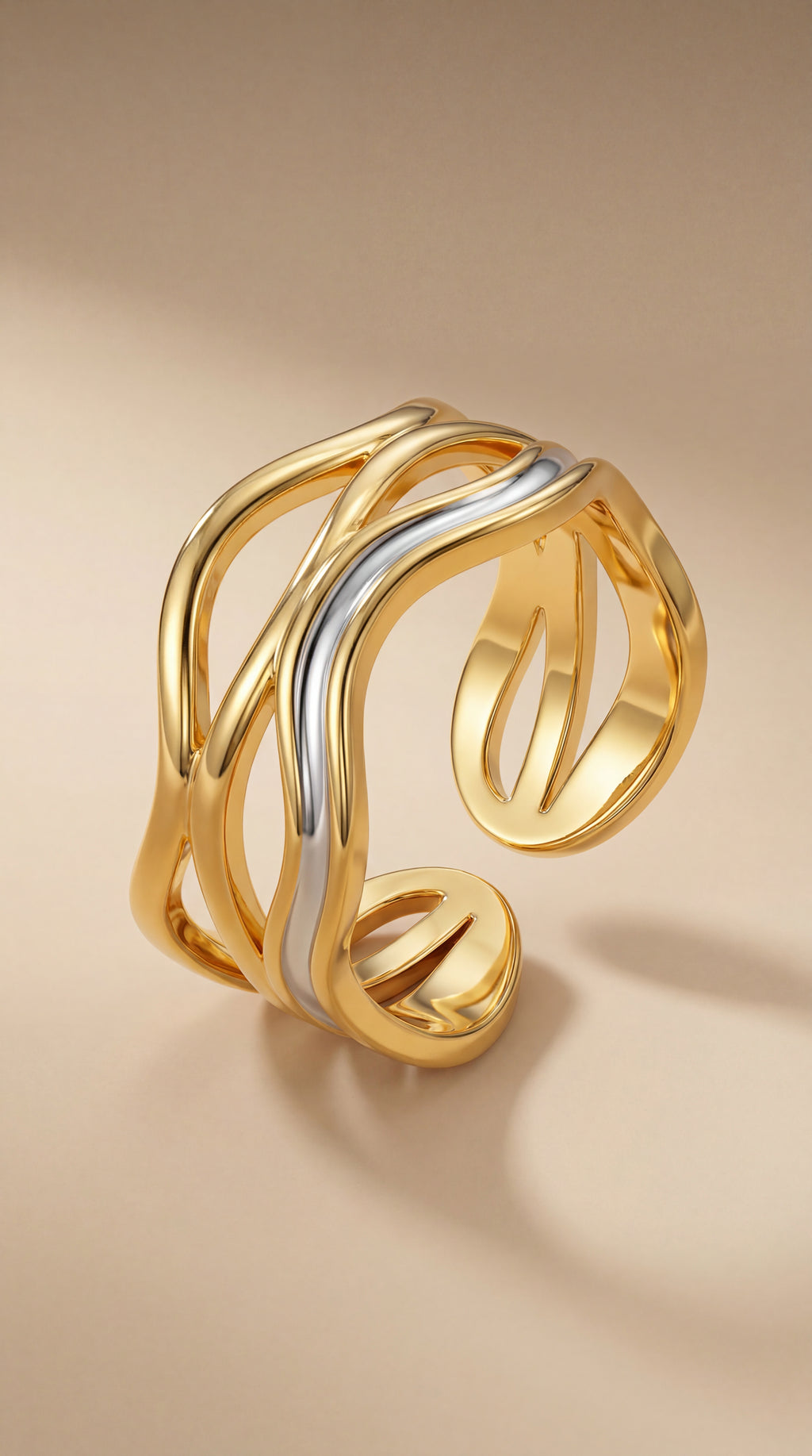 Dual Wave Ring