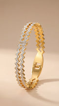 Zigzag Pavé Bangle
