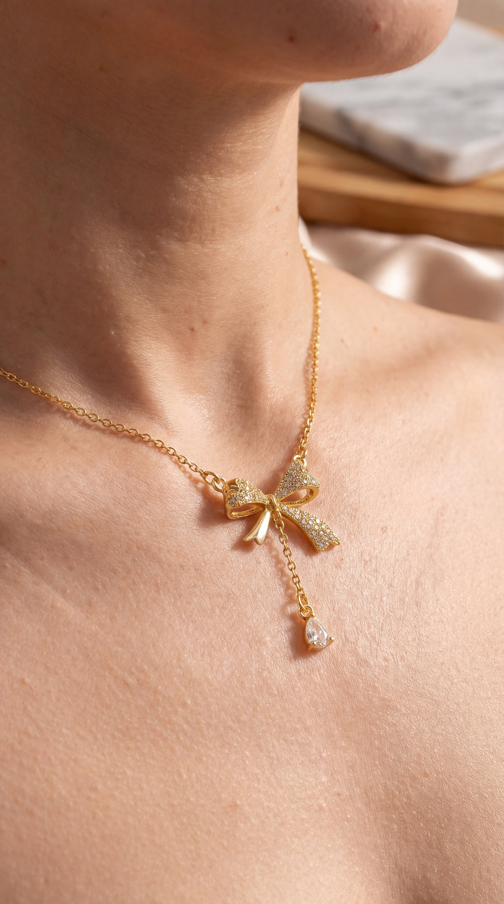 Bow Pendant Necklace