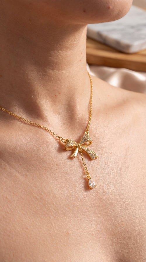 Bow Pendant Necklace