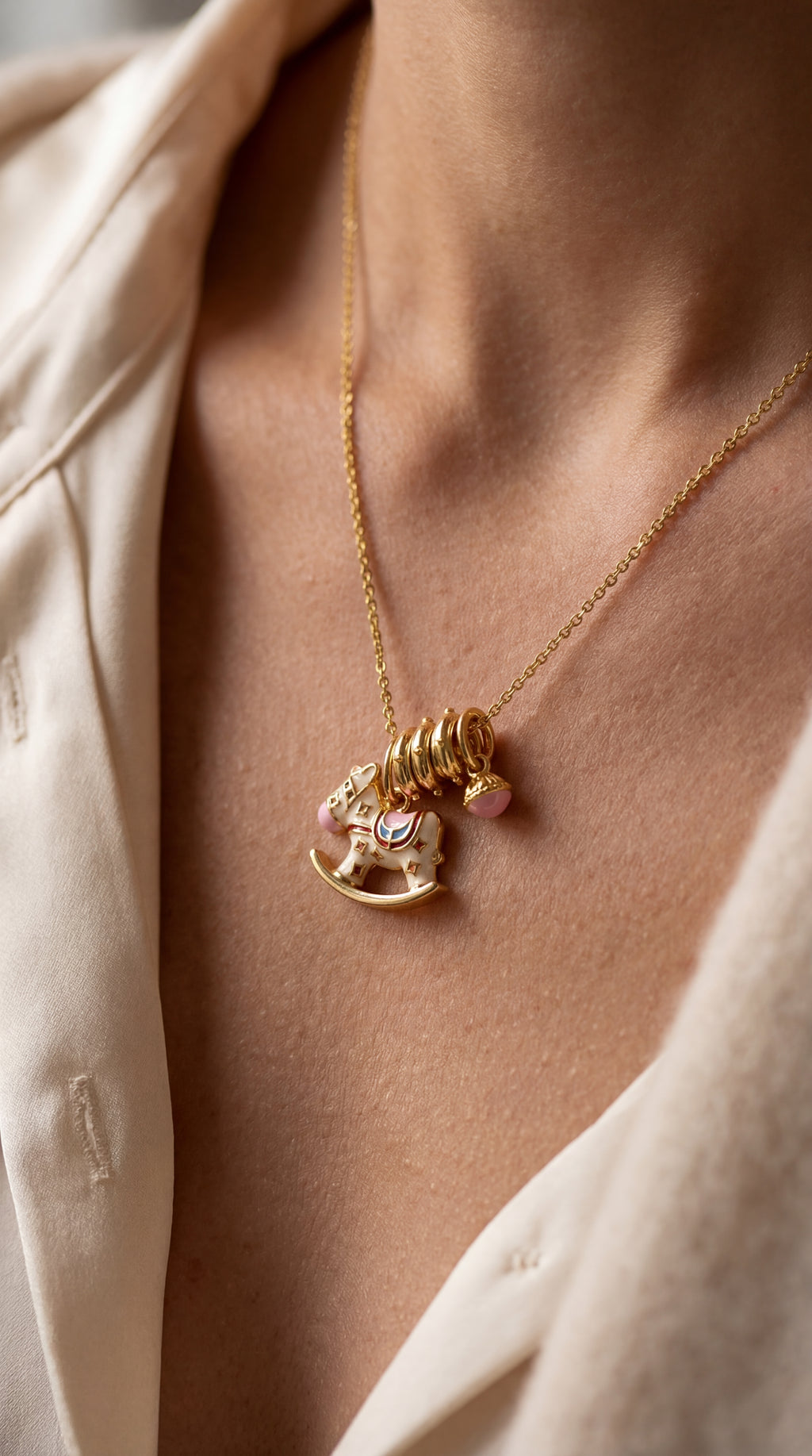 Joy Ride Rocking Horse Necklace