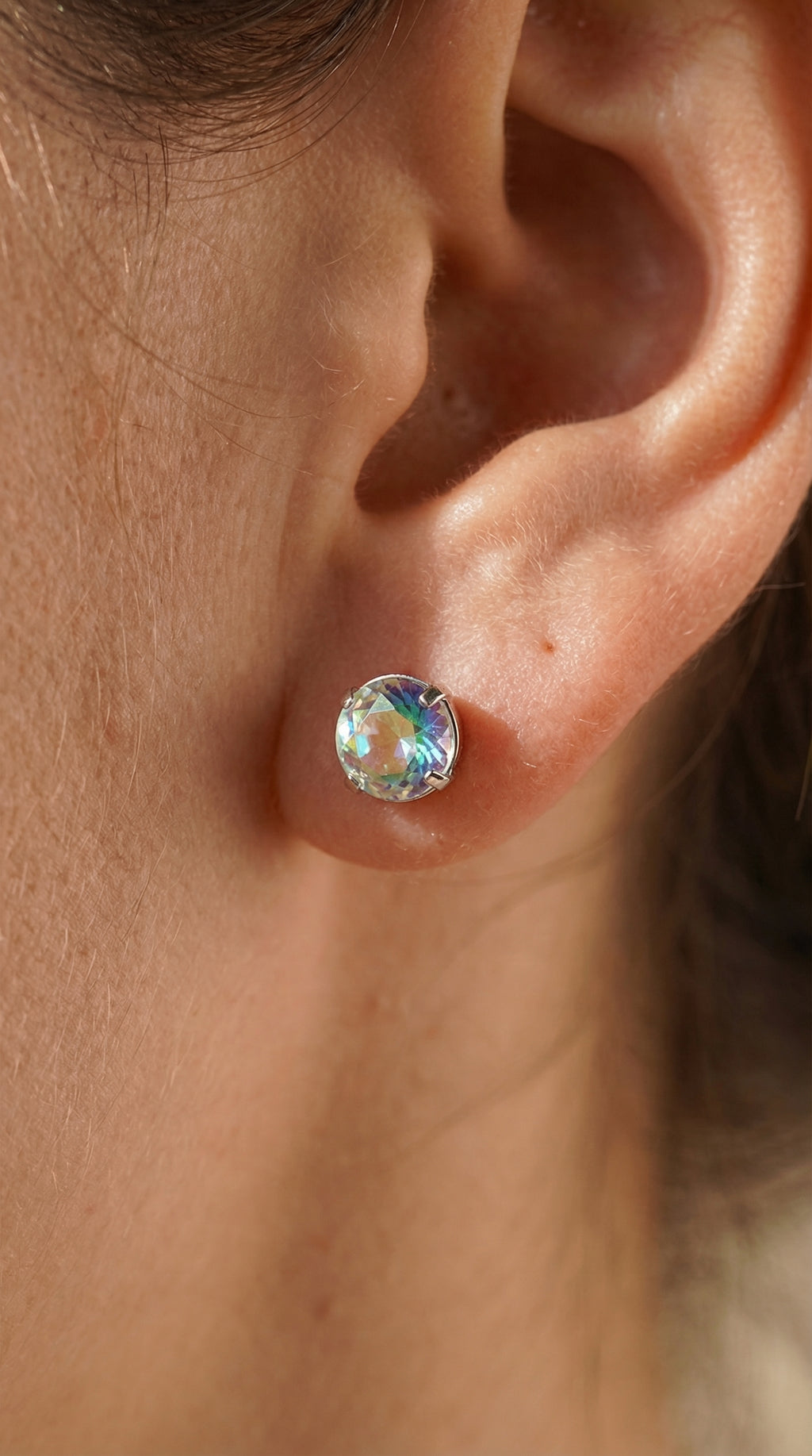 Rainbow Crystal Stud