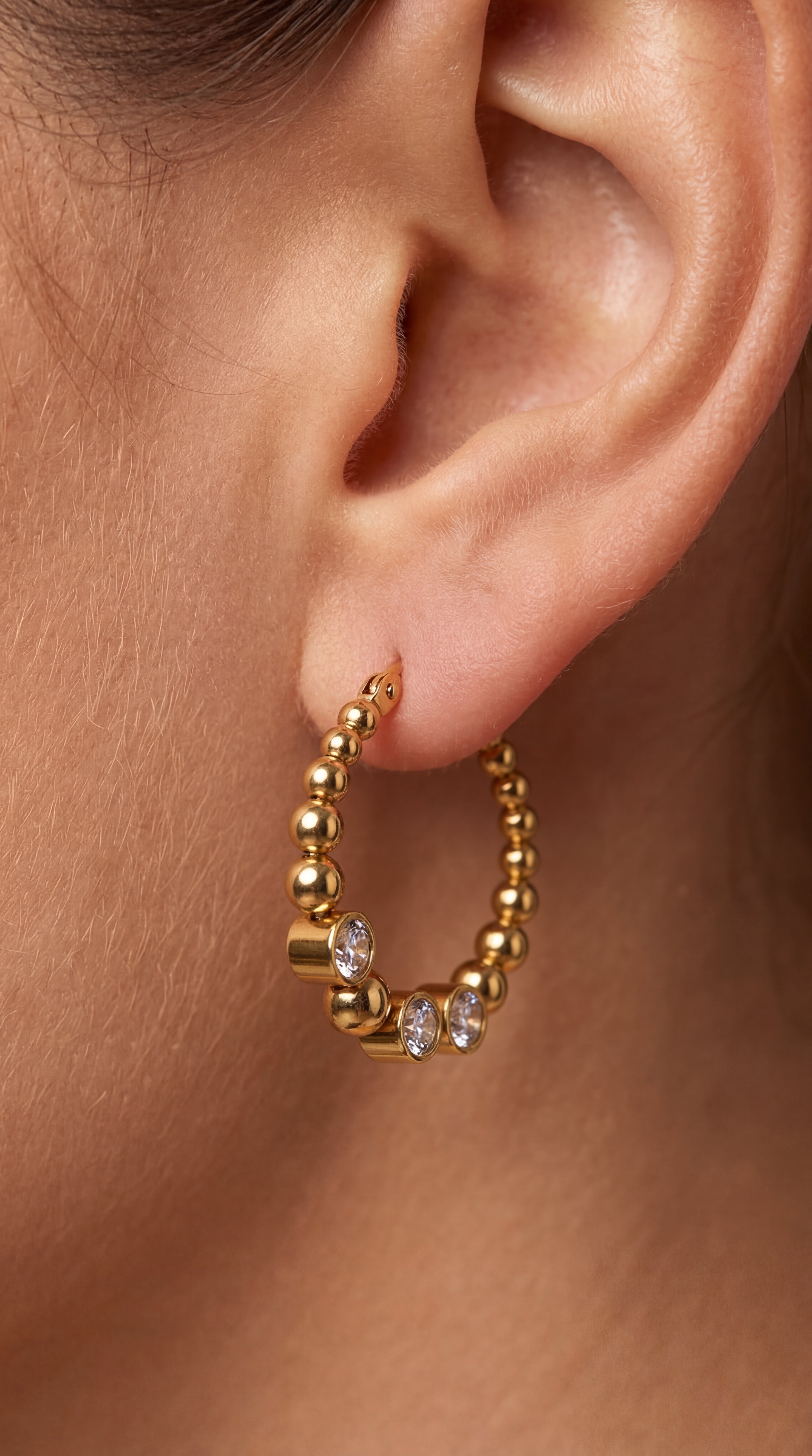 Polka Radiance CZ Hoops