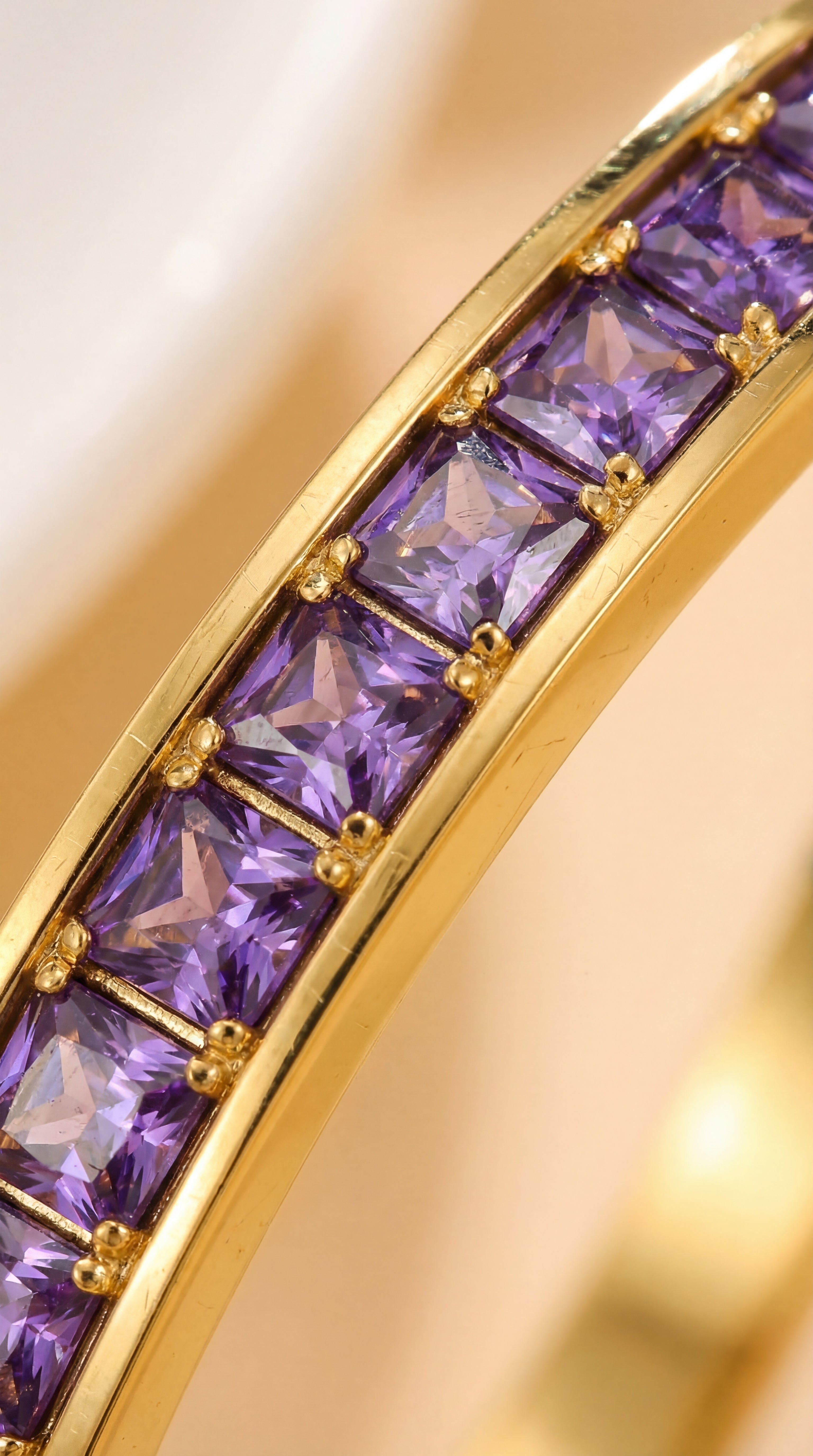 Maison Purple Pavé Bangle