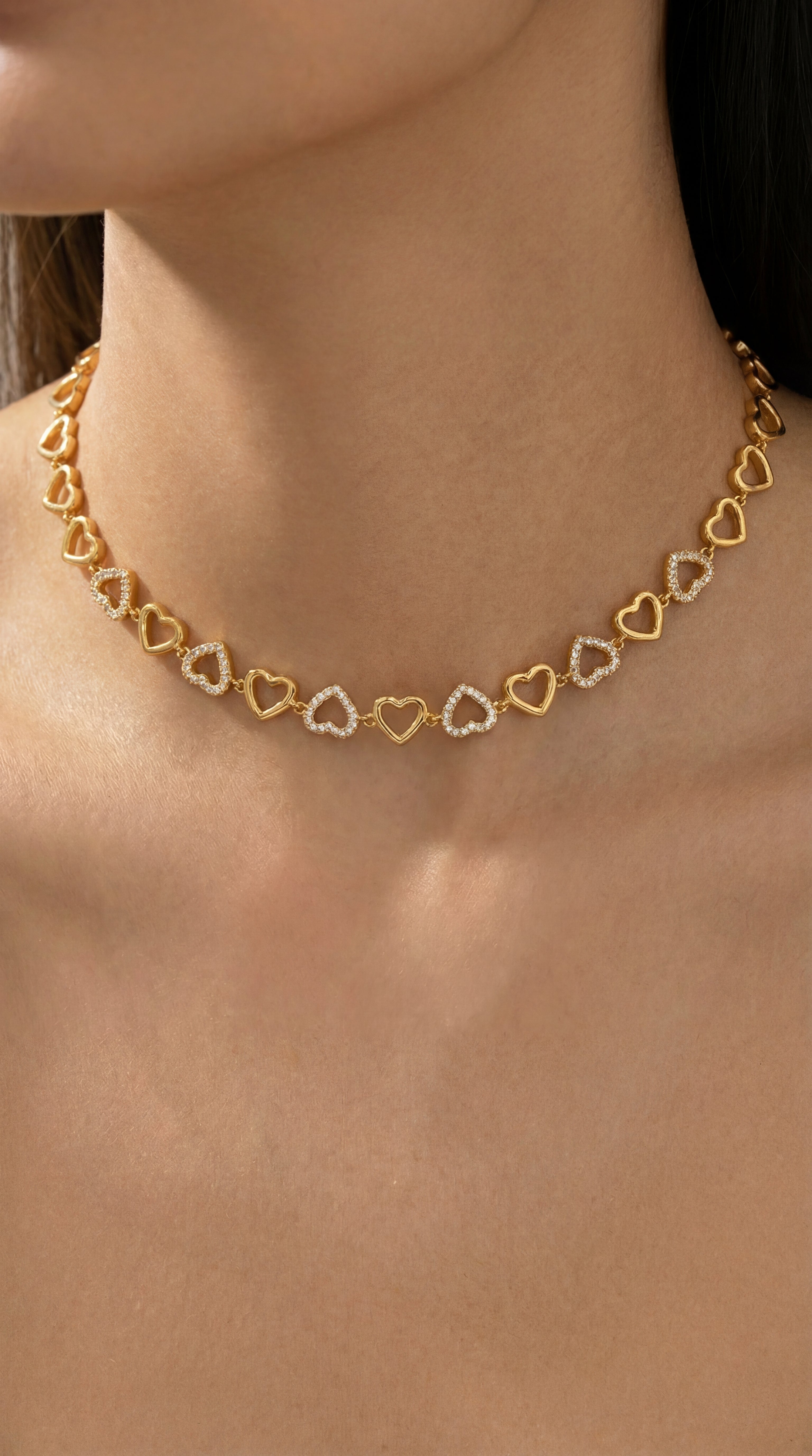 Linked Hearts Forever Neckalce