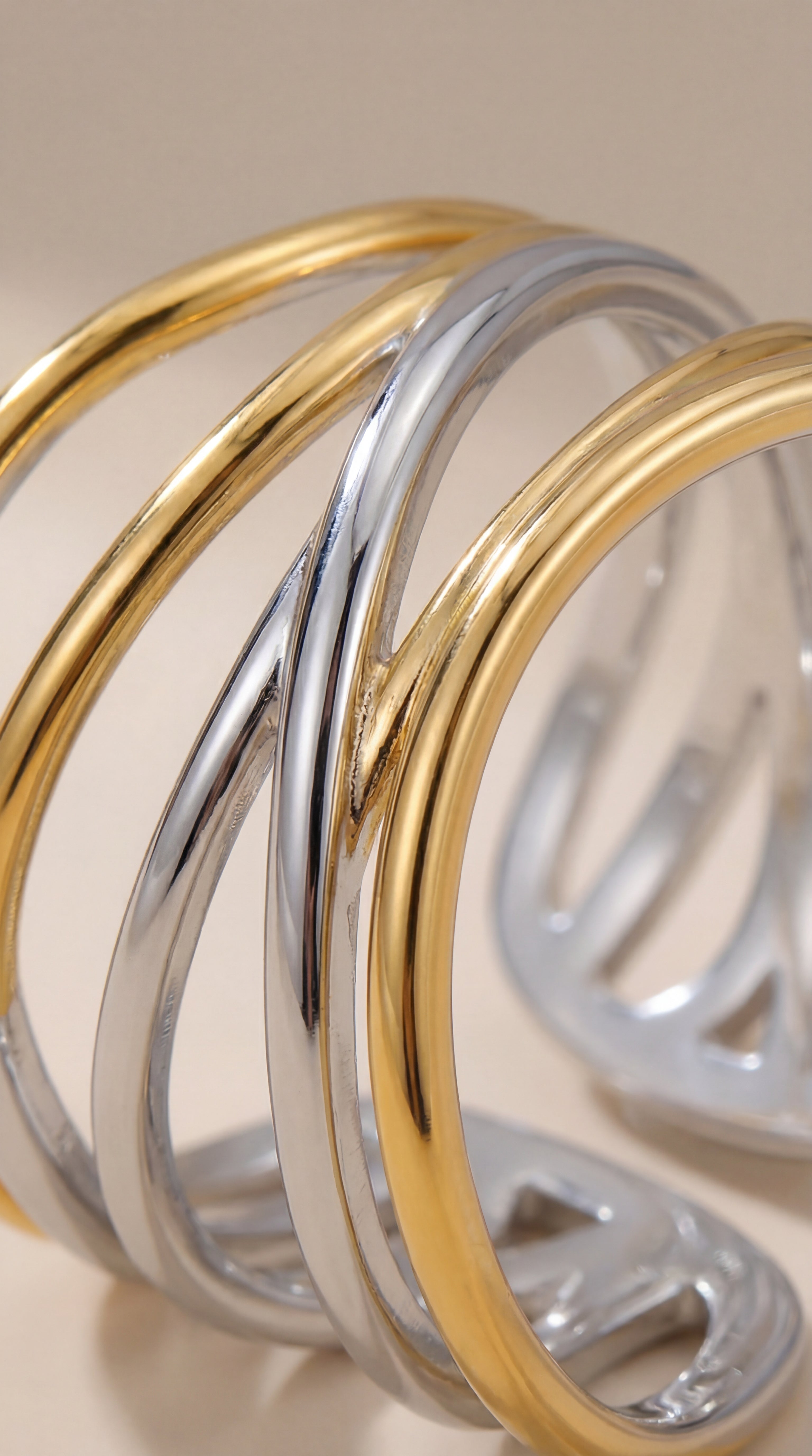 Dual Tone Stack Ring