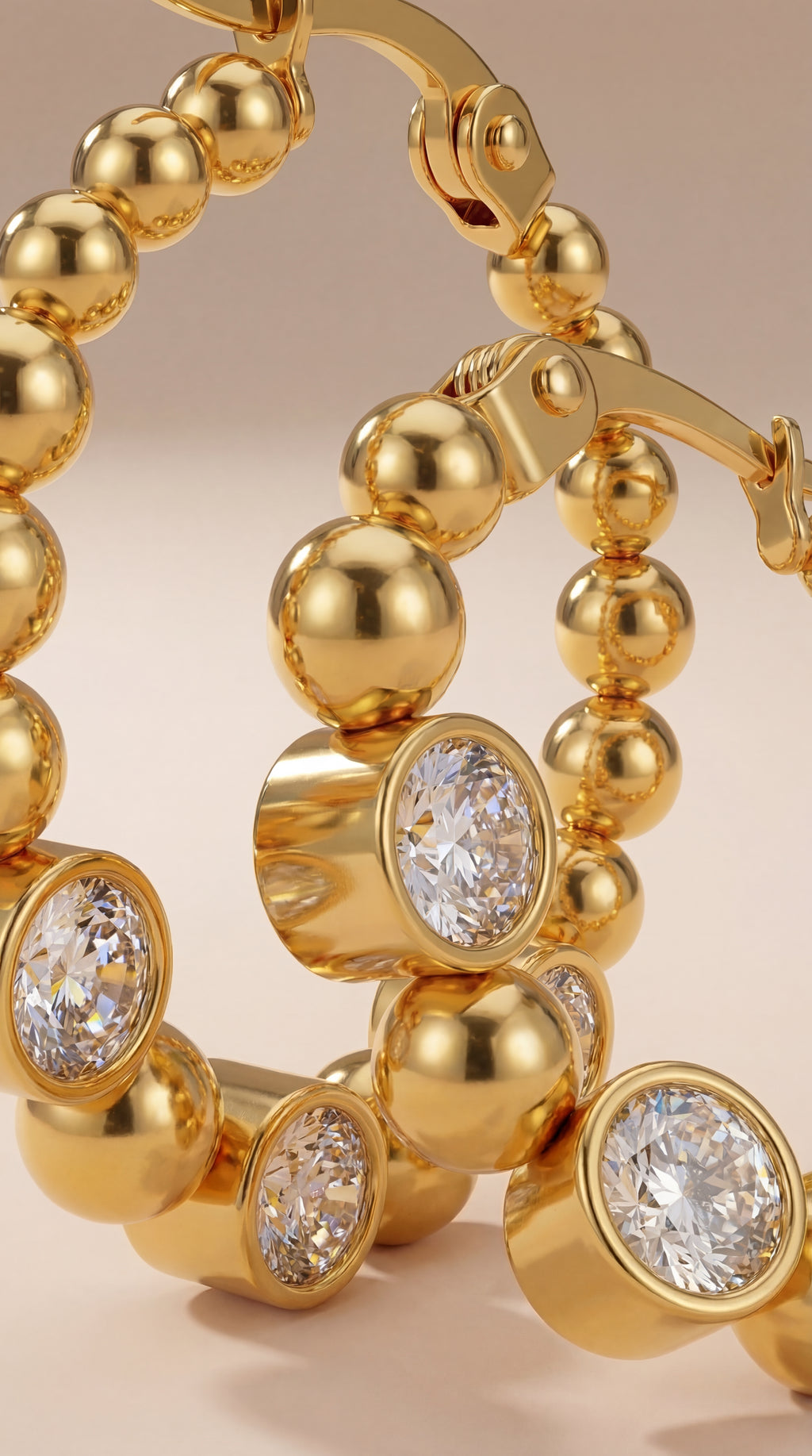 Polka Radiance CZ Hoops