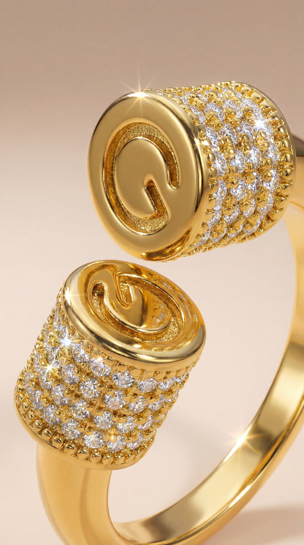 Golden Twist Ring