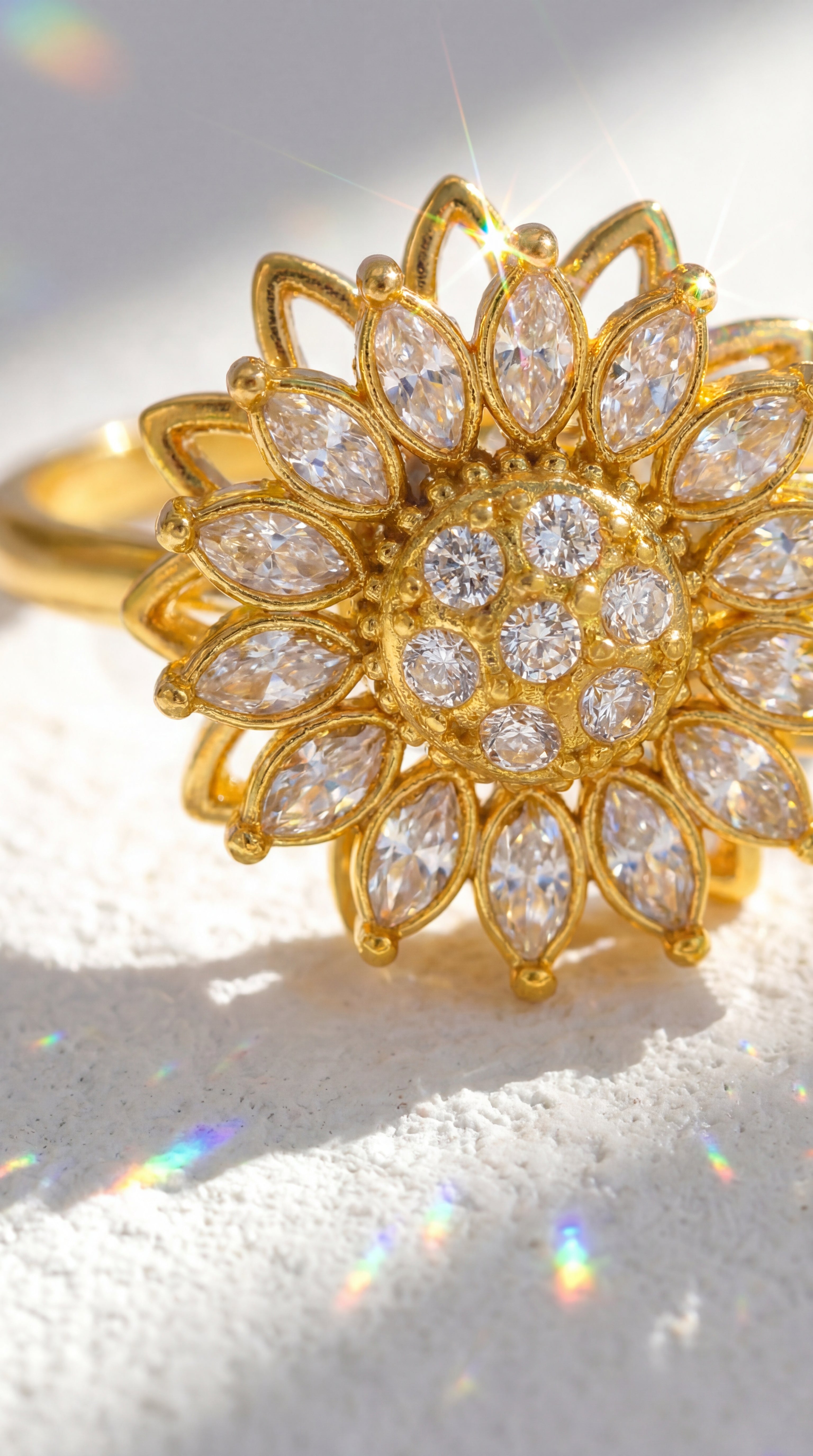 Floral Rotating Ring