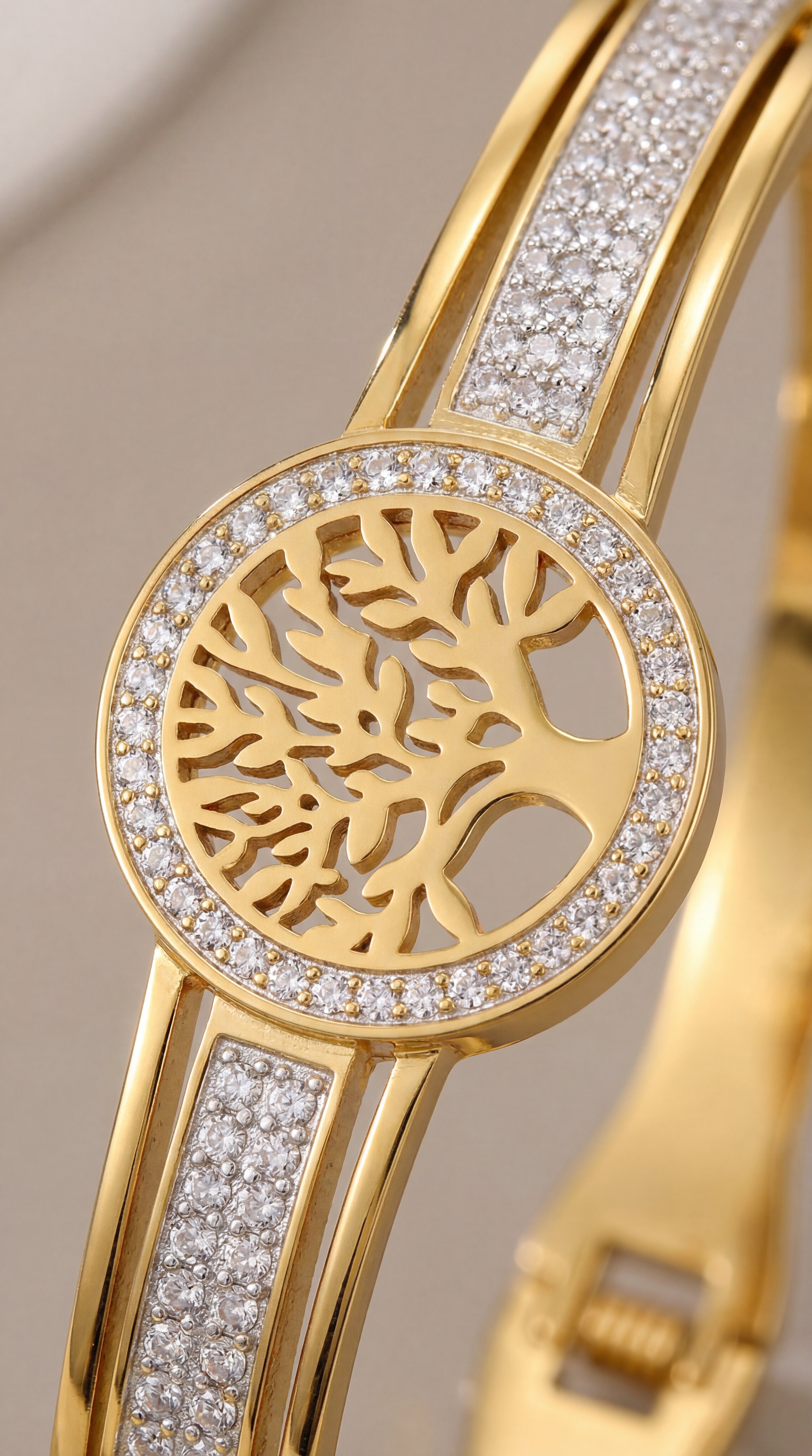 Tree of Life Medallion Bangle