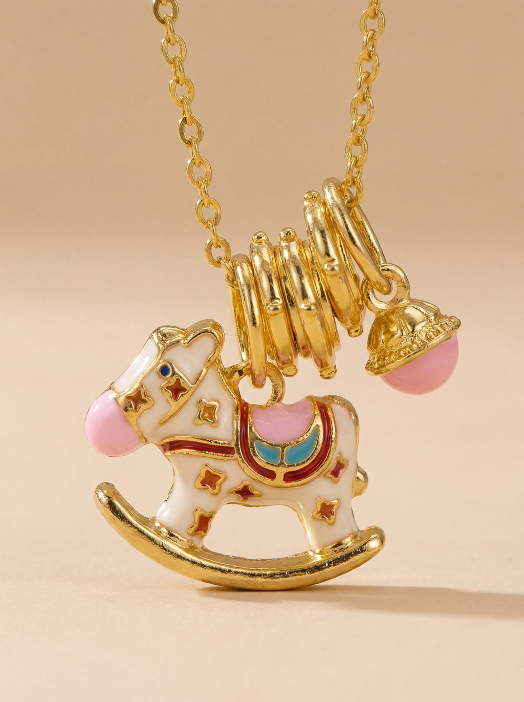 Joy Ride Rocking Horse Necklace