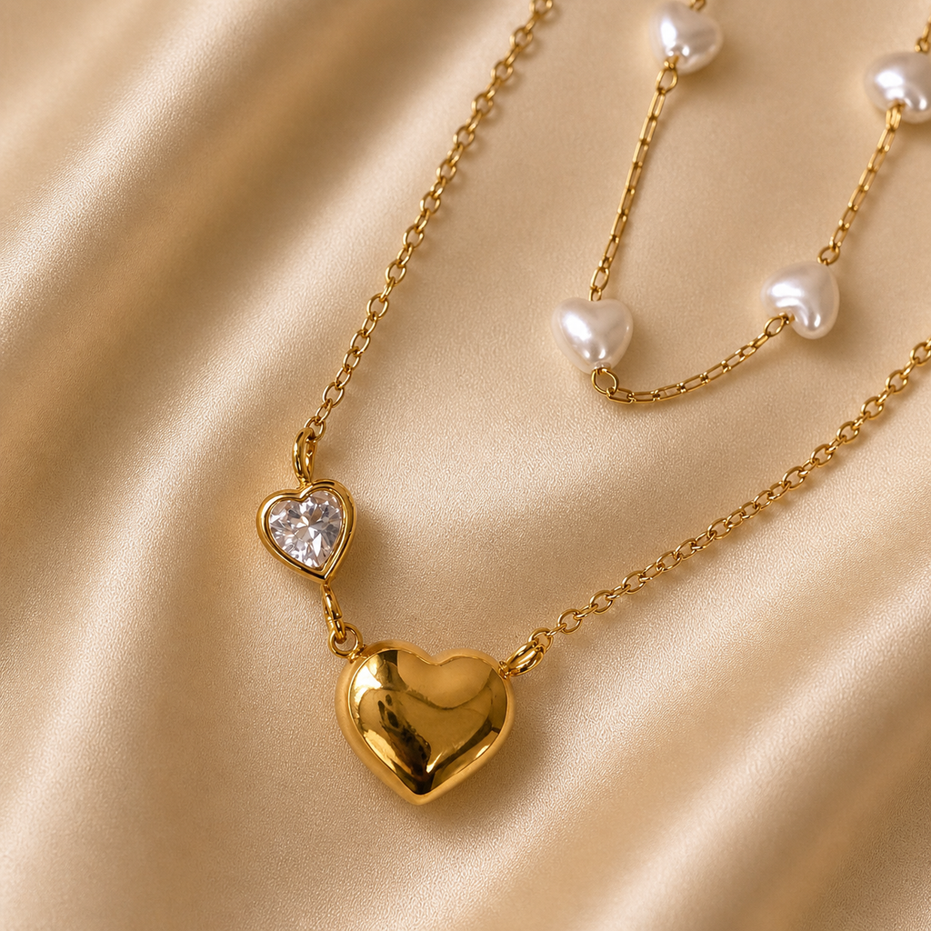 Mine & Yours Dual Heart Necklace