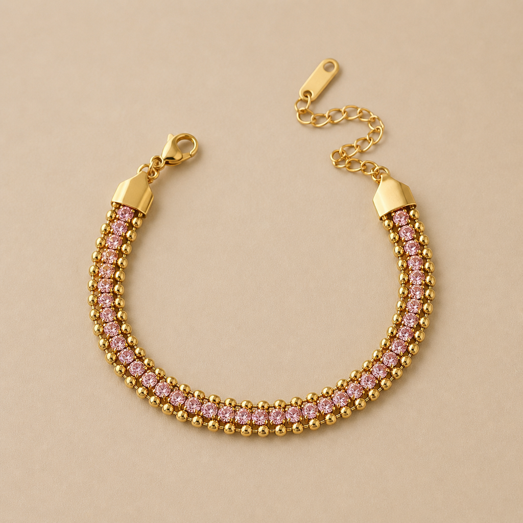 Rosy Day layer Bracelet