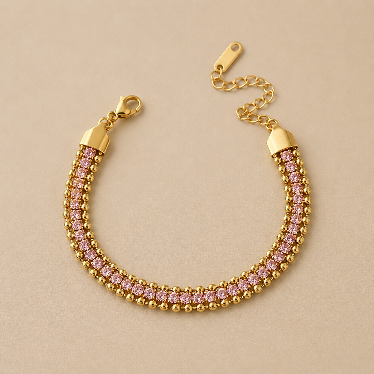Rosy Day layer Bracelet