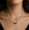 Emerald Pearl Necklace