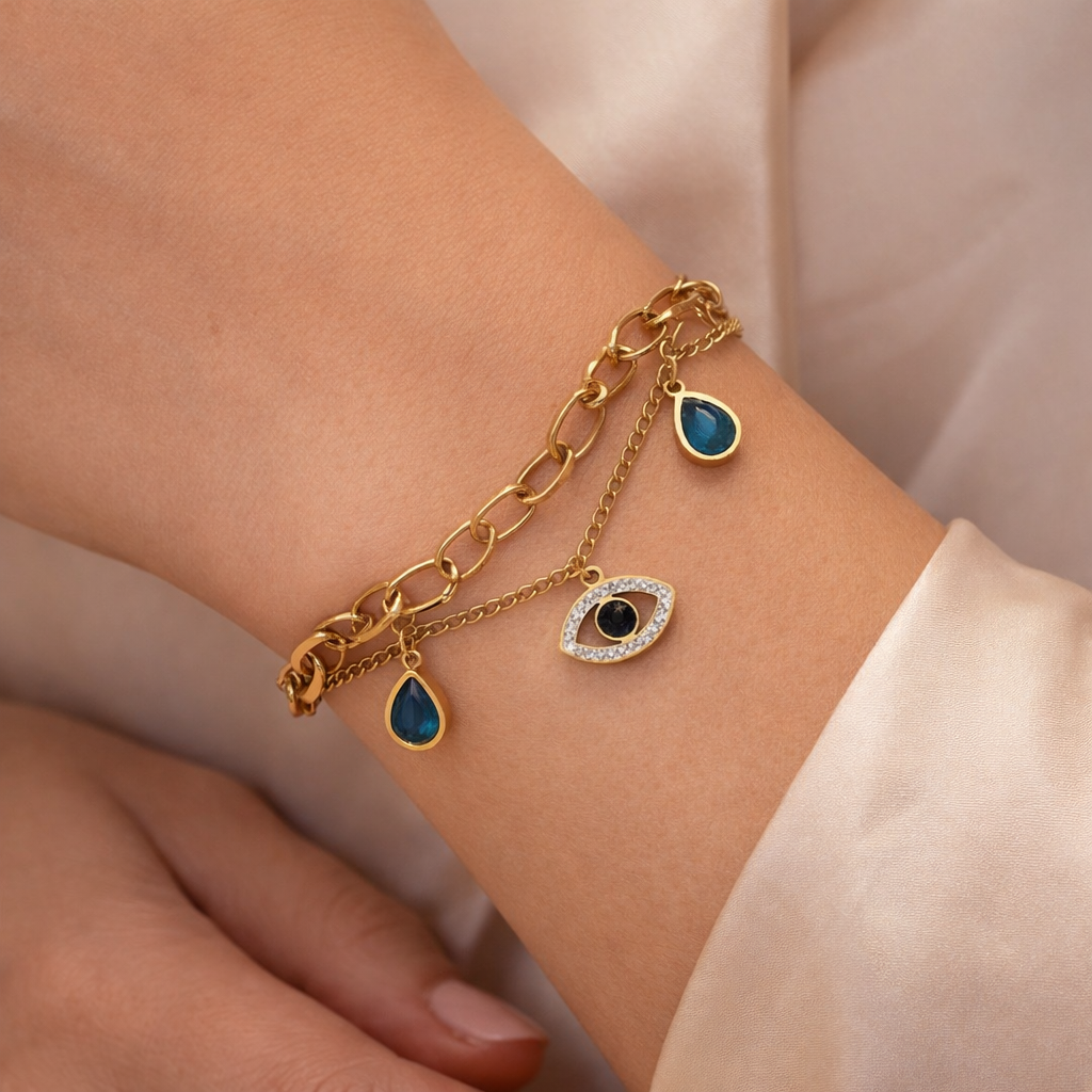 Bold Luck Evil Eye Bracelet