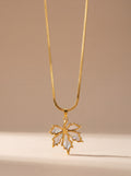 Ivory Maple Leaf Pendant