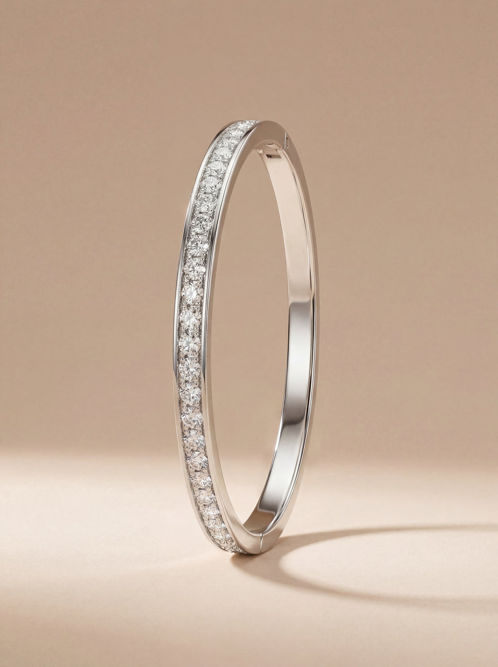 Maison White Radiance Pavé Bangle