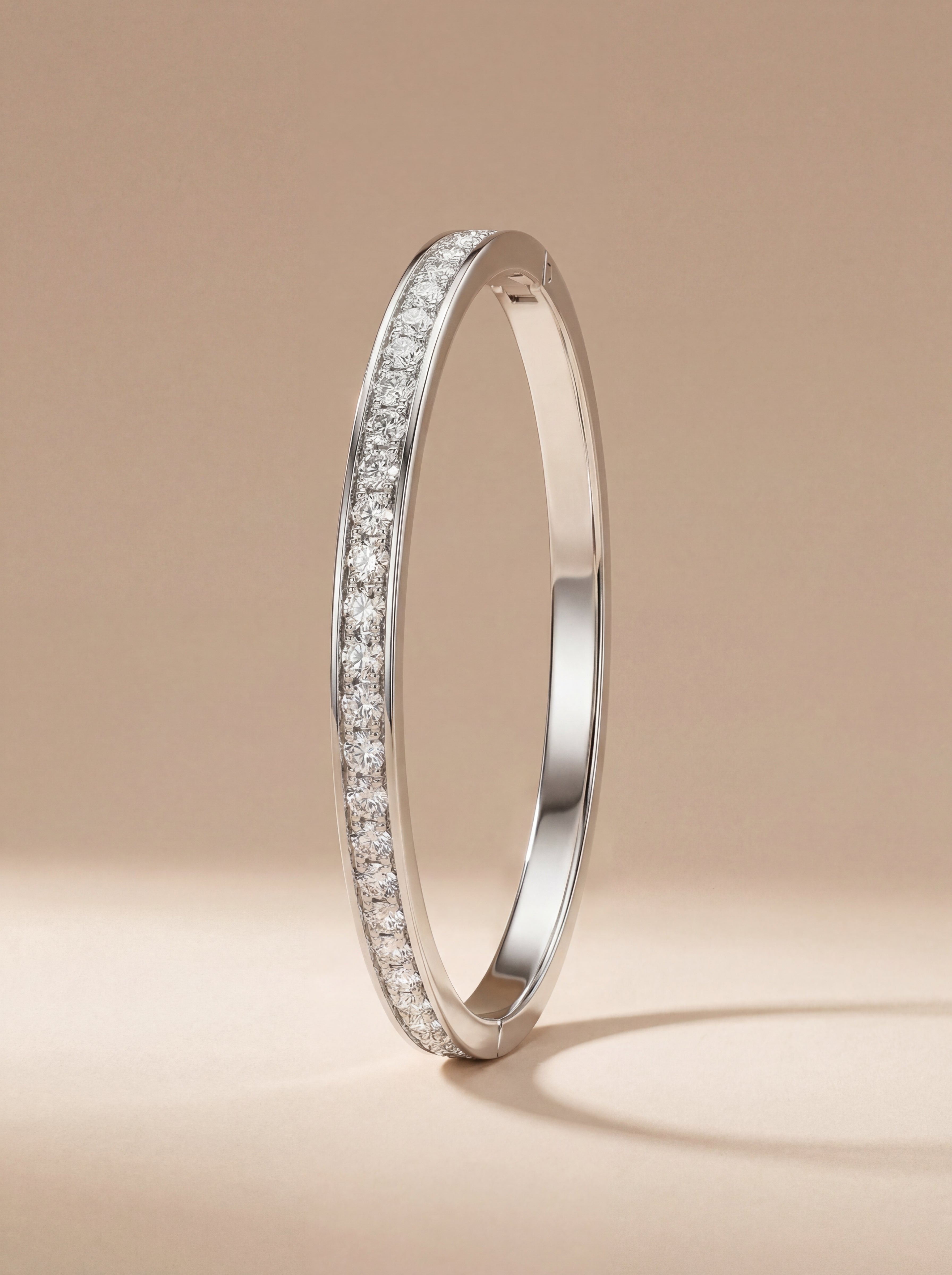 Maison White Radiance Pavé Bangle