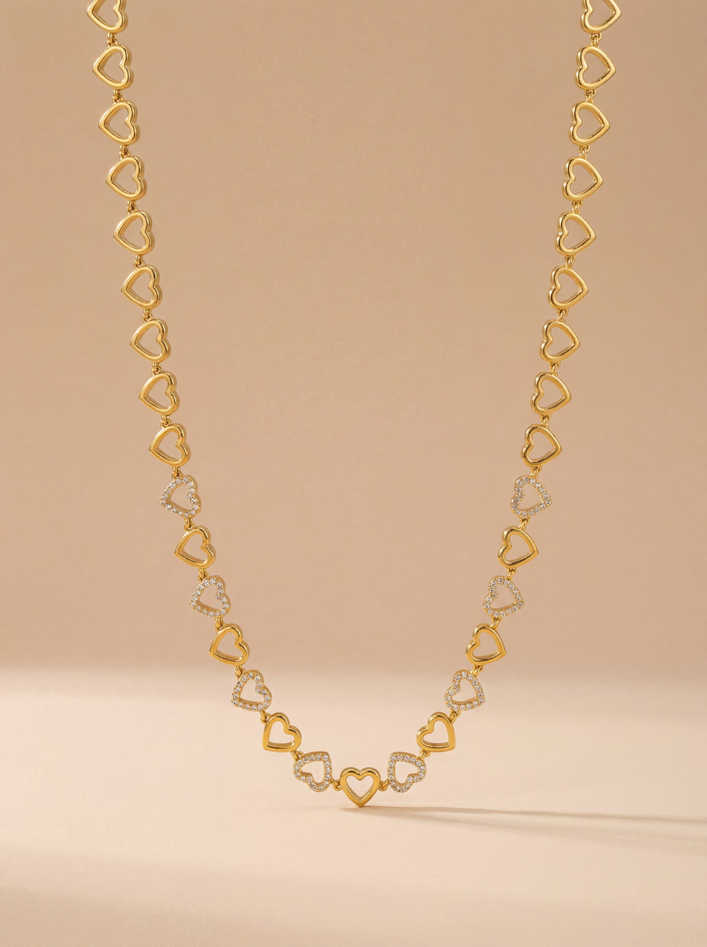 Linked Hearts Forever Neckalce