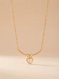 Bow of Hearts Necklace