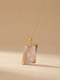 The Edit Pendant Necklace — Rose Tone